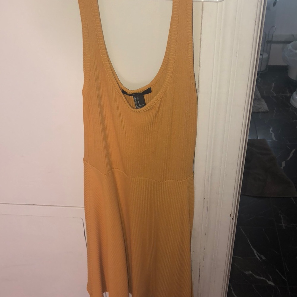 Golden flare dress